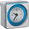 Hager Таймер недельный электромеханический, пит. 230B +10/-15% 50/60Гц, вых. конт.1П/16A 230В 50Гц АС1, tшага=1ч, с запасом хода 200ч, с возм. ручного упр. EH771