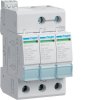 Hager Разрядник защиты от перенапряжения класс С 3P steck.40kA Anz+Kont SPN317
