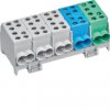 Hager клемма ответвления основной линии 5-полюсная, каждый полюс для 2 x 35 мм² KH45A