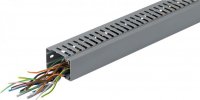 Hager Перфорированный канал BA7A сечением 25x40мм, ПВХ, серый BA7A25040