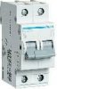 Hager ВА, 1P+N, N опережающее вкл. без защиты, Icn=6kA B-10A, 2M MB510A
