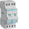 Hager Переключатель I-0-II, 2P, Ie=16A, общие точки снизу, ширина 2M SFB216
