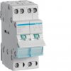 Hager Переключатель I-0-II, 2P, Ie=25A, общие точки снизу, ширина 2M SFB225