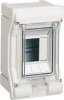 Hager Щиток Vector IP65 для уличной установки до -25°С IK07, прозрачная дв., без клеммников, ёмкость 3М, VE103SN