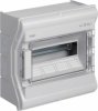 Hager Щиток Vector IP65 для уличной установки до -25°С IK07, прозрачная дв., без клеммников, ёмкость 1x12М VE112PN