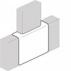 Hager Т-образный разветвитель для GBD 50131, RAL9010 L43579010